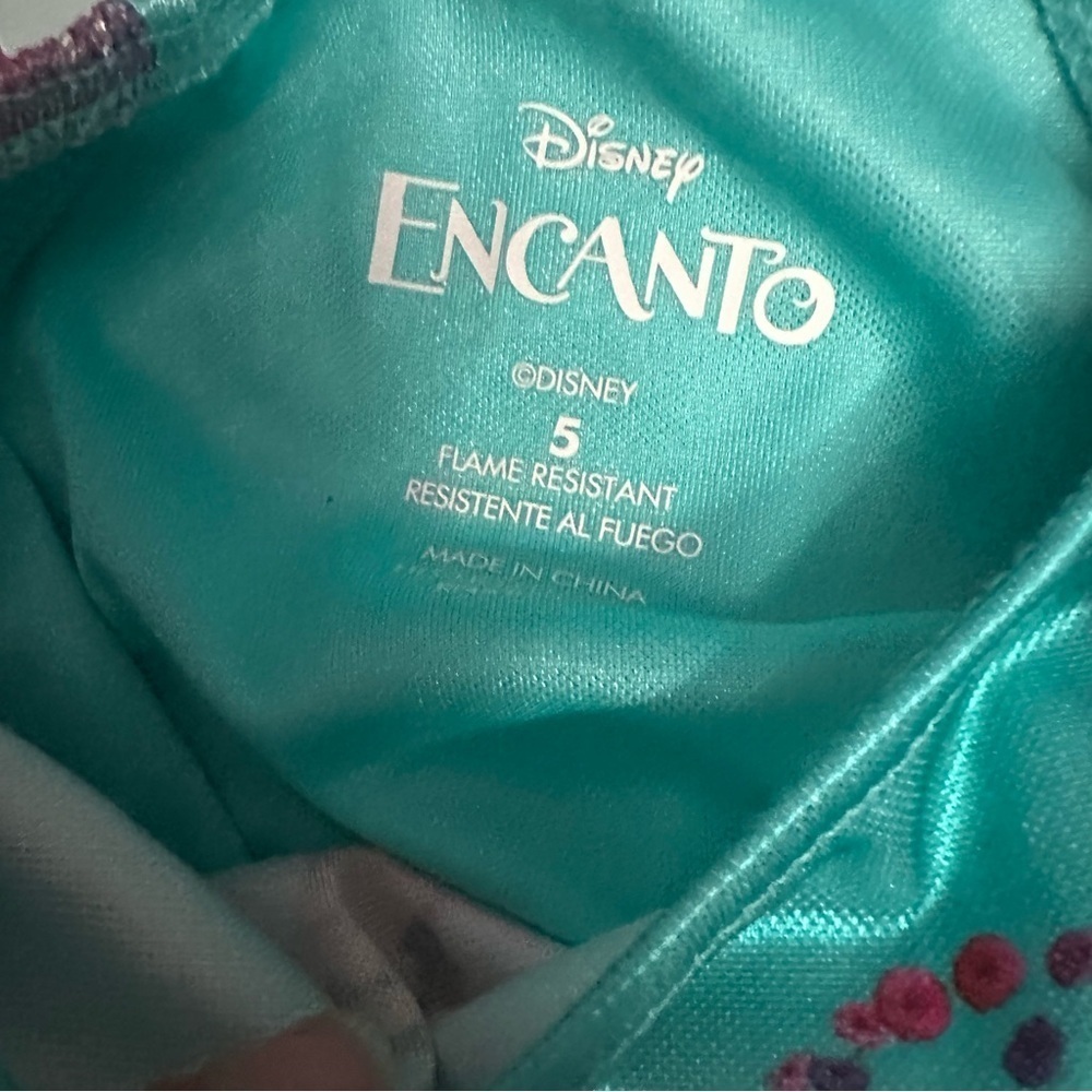 Disney Princess Dress - Teal and Burgundy - Picture 3 of 3